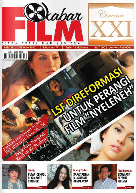 KABAR FILM magazine side cover Issue 38 October 2012