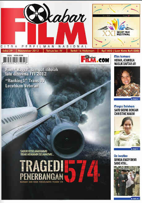 KABAR FILM magazine side cover Issue 39 November 2012