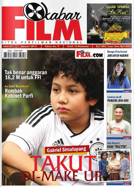 KABAR FILM magazine side cover Issue 41 January 2013