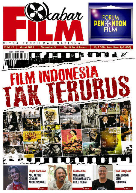 KABAR FILM magazine side cover Issue 42 May 2013