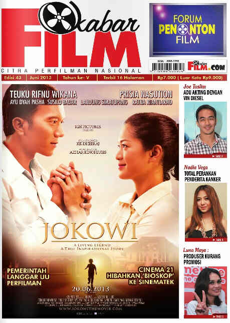KABAR FILM magazine side cover Issue 43 June 2013