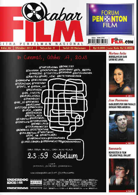 KABAR FILM magazine side cover Issue 46 October 2013