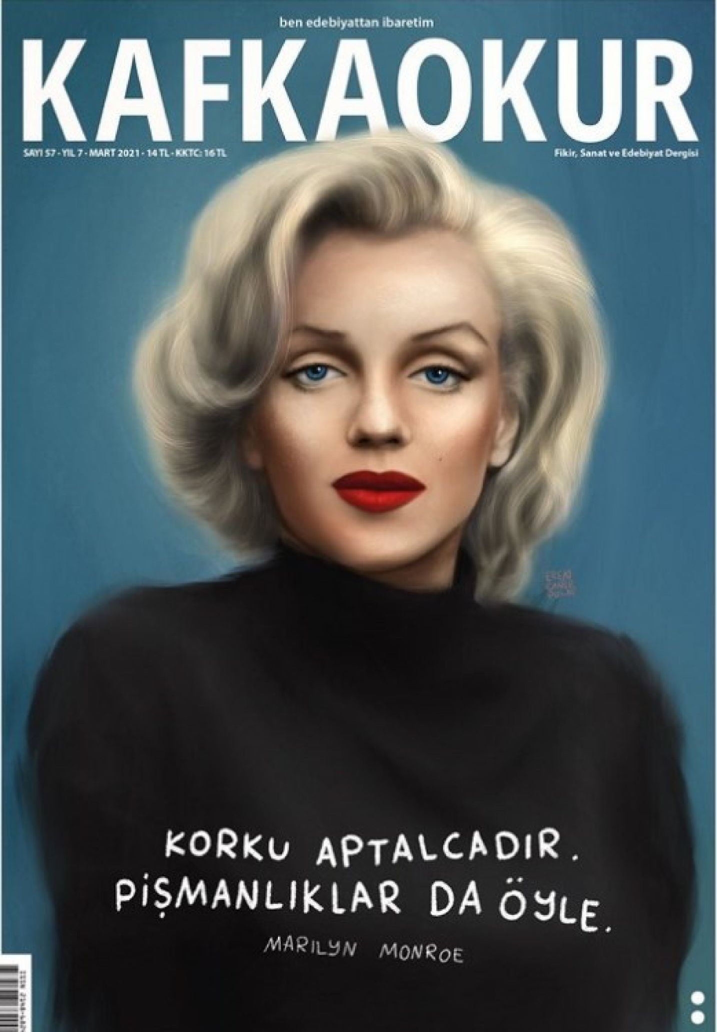 KAFKAOKUR magazine side cover Issue 57  March 2021