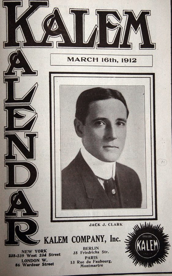 KALEM KALENDAR magazine side cover 12 March 1916