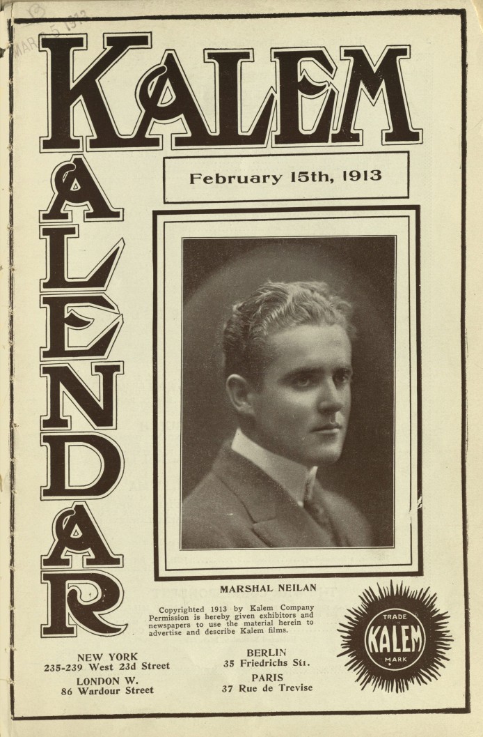 KALEM KALENDAR magazine side cover 15 February 1913