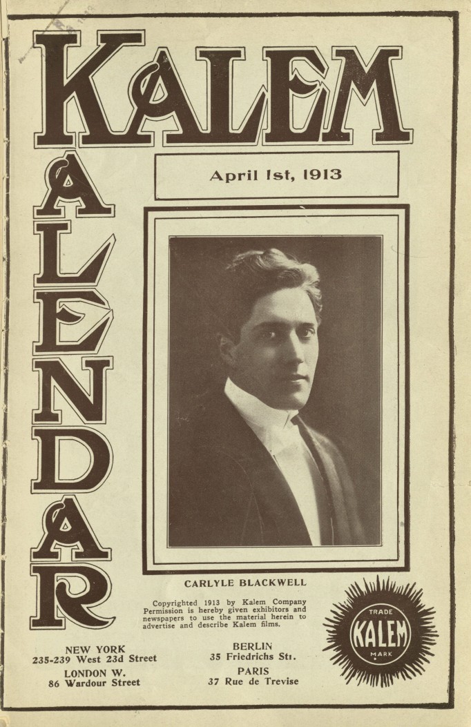 KALEM KALENDAR magazine side cover 1 April 1913