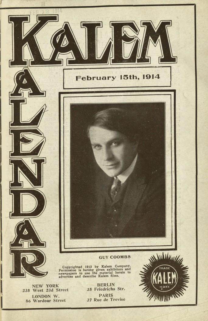 KALEM KALENDAR magazine side cover 15 February 1914