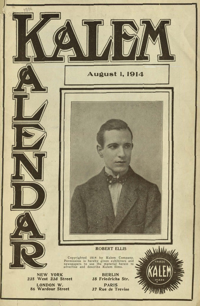 KALEM KALENDAR magazine side cover 1 August 1914