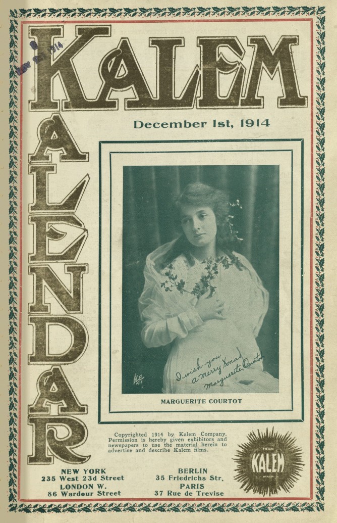 KALEM KALENDAR magazine side cover 1 December 1914