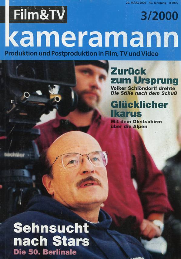FILM TV KAMERAMANN magazine side cover Issue 3  2000