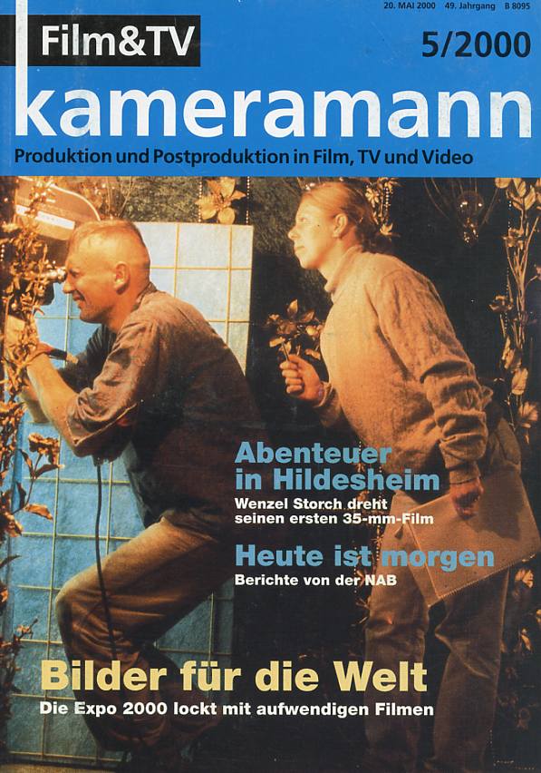 FILM TV KAMERAMANN magazine side cover Issue 5  2000