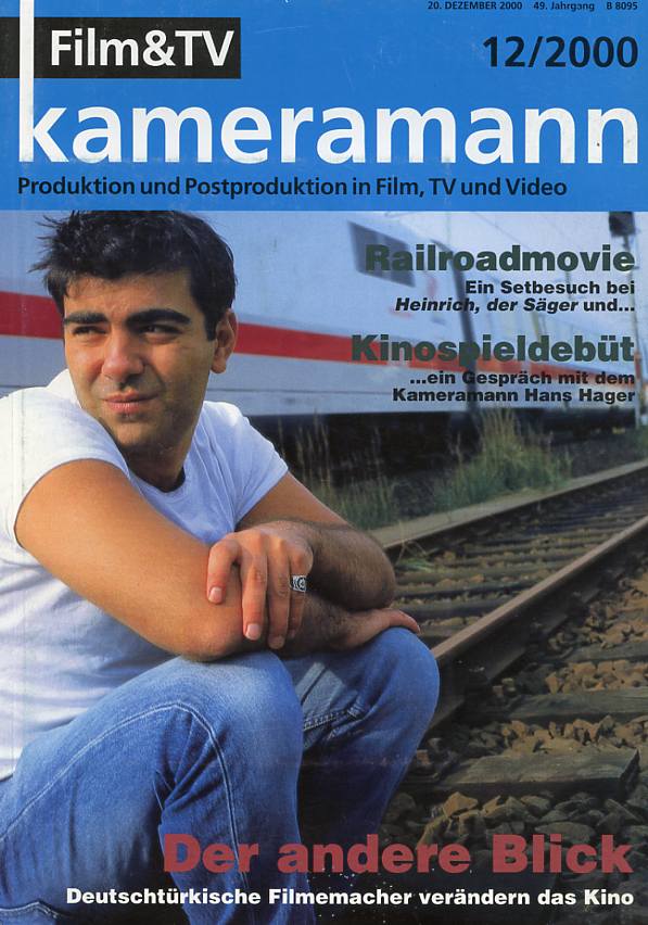 FILM TV KAMERAMANN magazine side cover Issue 12  2000