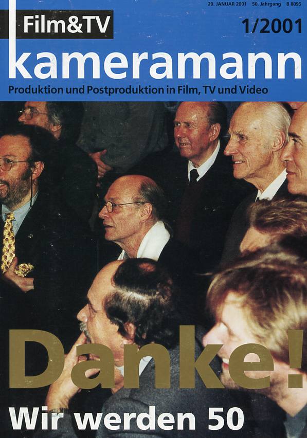 FILM TV KAMERAMANN magazine side cover Issue 1  2001