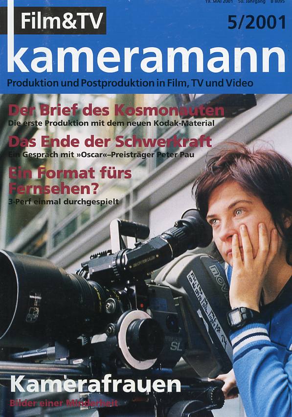 FILM TV KAMERAMANN magazine side cover Issue 5  2001