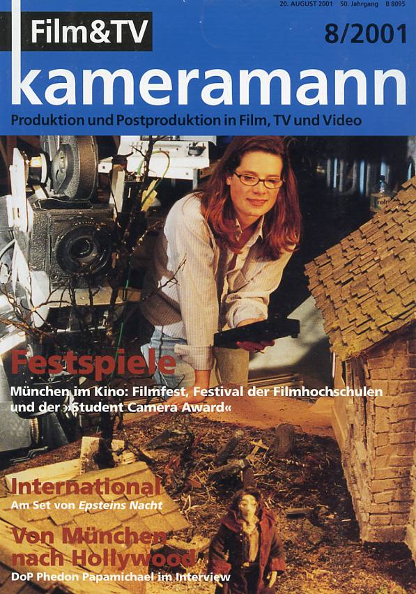 FILM TV KAMERAMANN magazine side cover Issue 8  2001