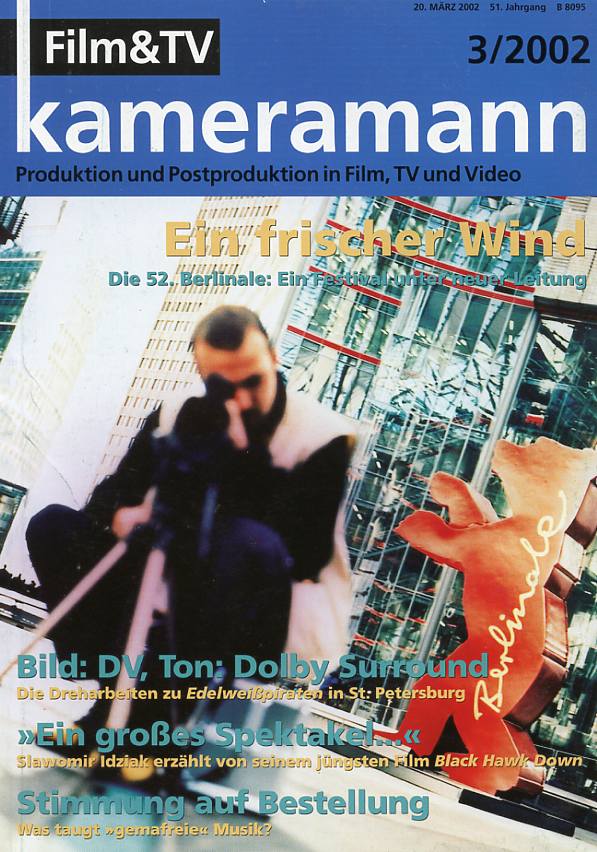 FILM TV KAMERAMANN magazine side cover Issue 3  2002