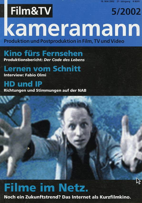 FILM TV KAMERAMANN magazine side cover Issue 5  2002