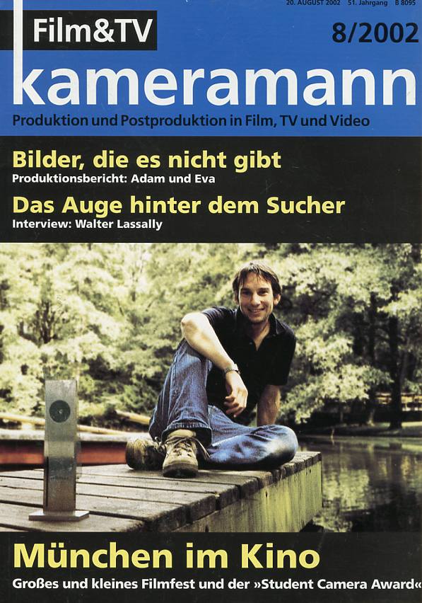 FILM TV KAMERAMANN magazine side cover Issue 8  2002