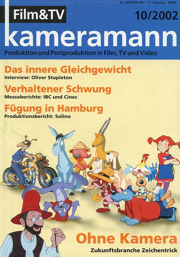 FILM TV KAMERAMANN magazine side cover Issue 10  2002