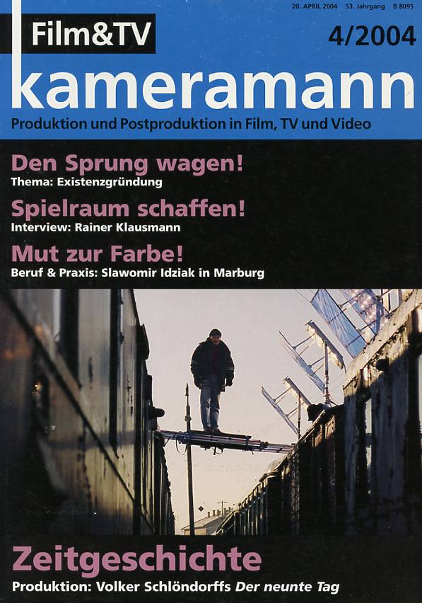 FILM TV KAMERAMANN magazine side cover Issue 4  2004