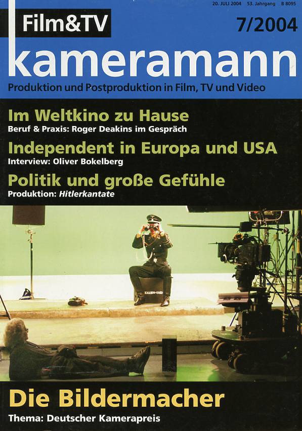 FILM TV KAMERAMANN magazine side cover Issue 7  2004