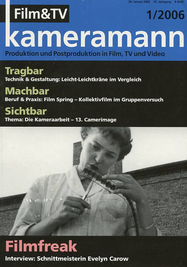 FILM TV KAMERAMANN magazine side cover Issue 1  2006