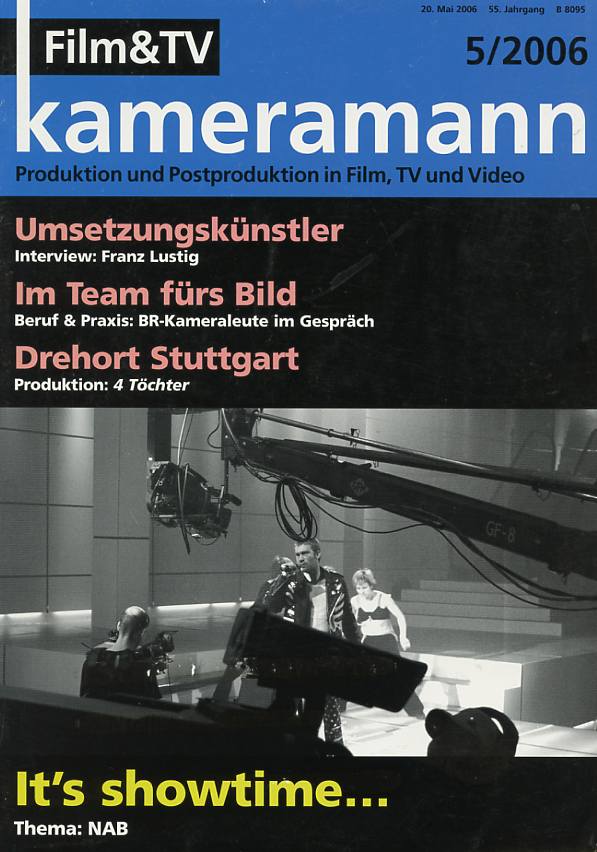 FILM TV KAMERAMANN magazine side cover Issue 5  2006