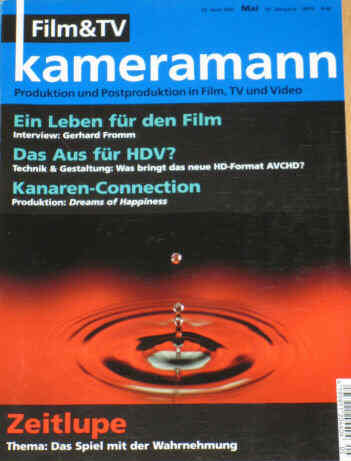 FILM TV KAMERAMANN magazine side cover Issue 5  2007