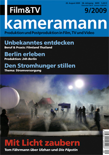 FILM TV KAMERAMANN magazine side cover Issue 9  2009