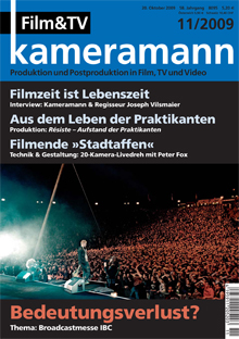 FILM TV KAMERAMANN magazine side cover Issue 11  2009