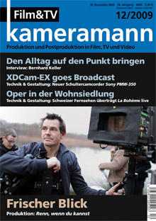 FILM TV KAMERAMANN magazine side cover Issue 12  2009