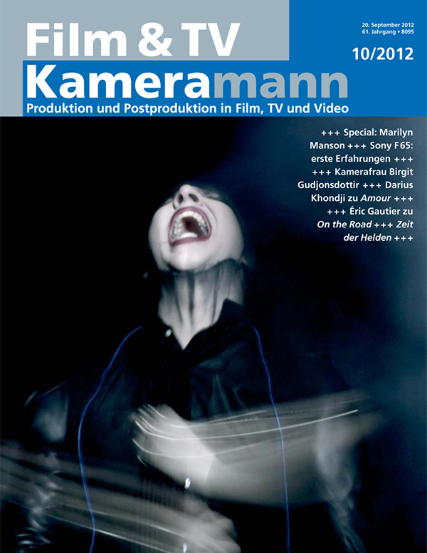 FILM TV KAMERAMANN magazine side cover Issue 10  2012
