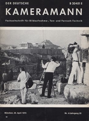 FILM TV KAMERAMANN magazine side cover Issue 4  1973