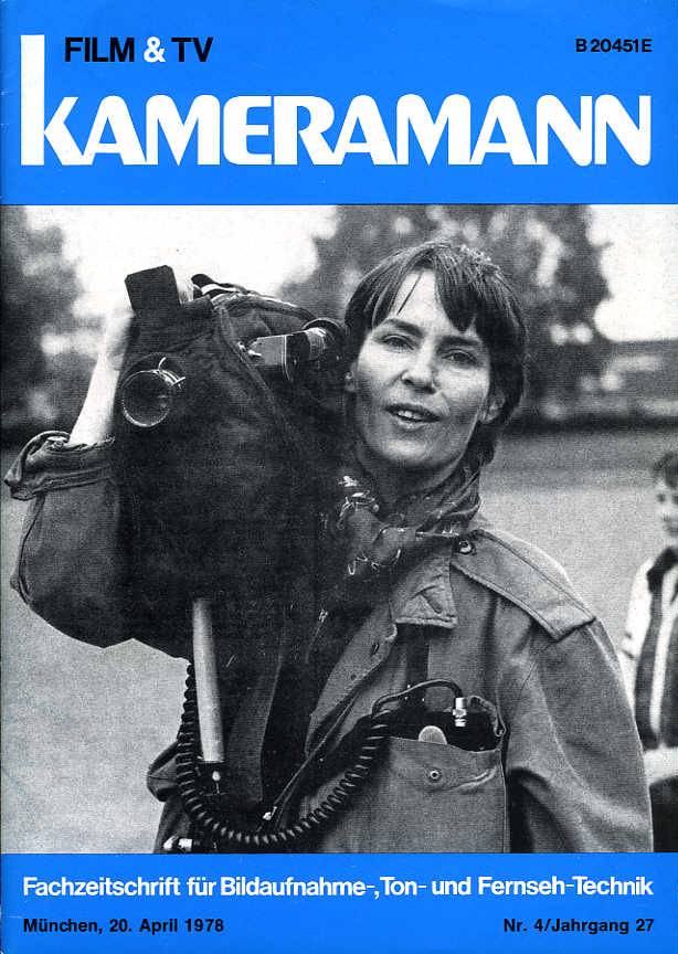 FILM TV KAMERAMANN magazine side cover Issue 4  1978