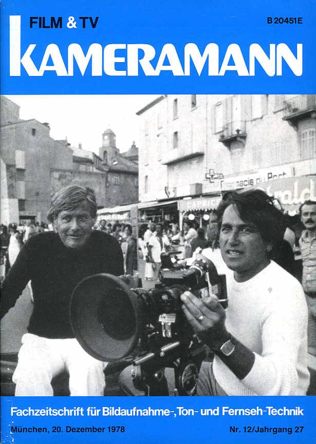 FILM TV KAMERAMANN magazine side cover Issue 12  1978