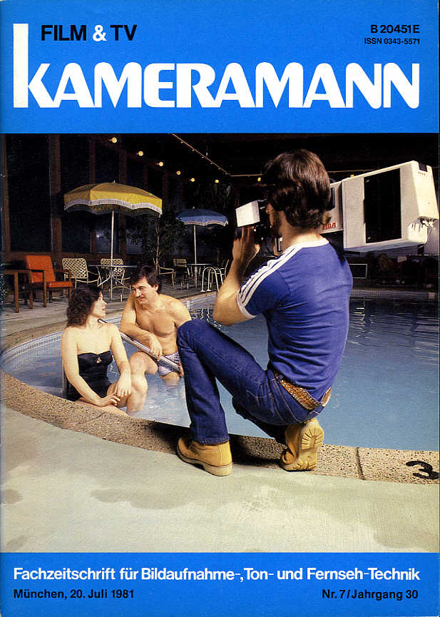 FILM TV KAMERAMANN magazine side cover Issue 7  1981