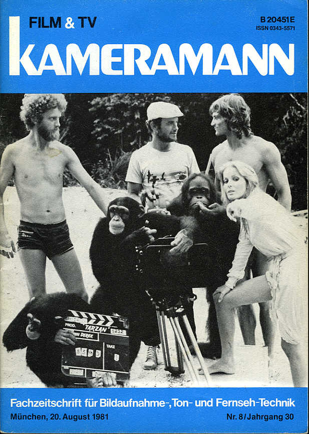 FILM TV KAMERAMANN magazine side cover Issue 8  1981
