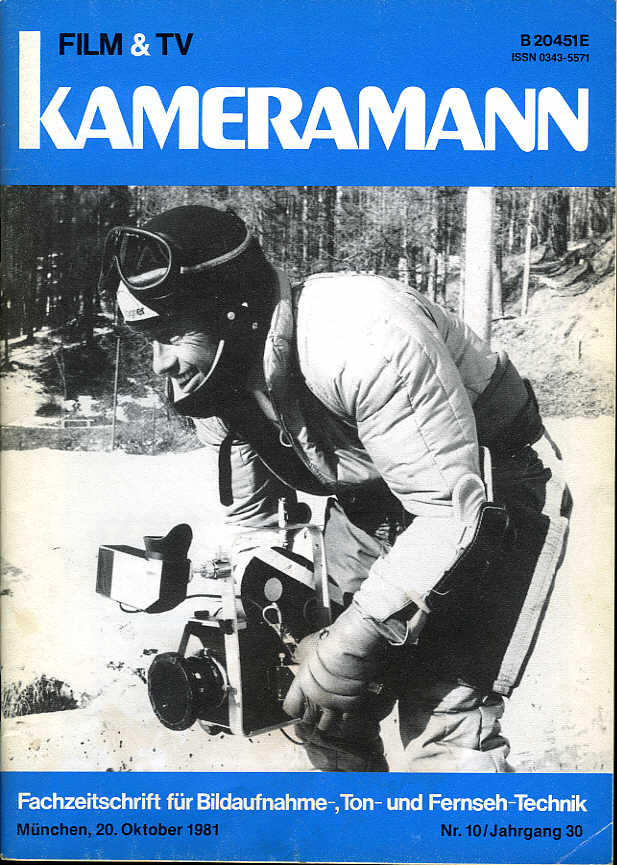 FILM TV KAMERAMANN magazine side cover Issue 10  1981