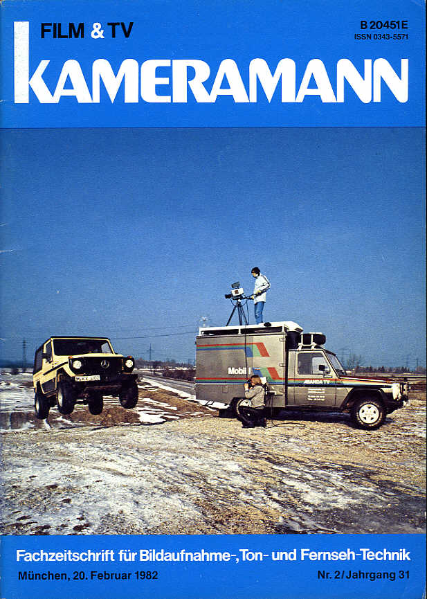 FILM TV KAMERAMANN magazine side cover Issue 2  1982