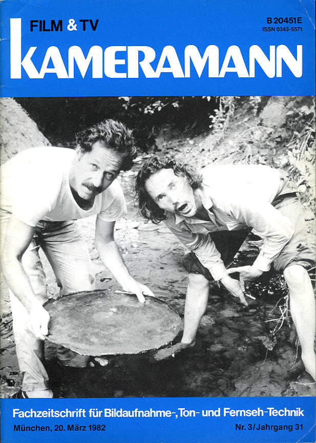 FILM TV KAMERAMANN magazine side cover Issue 3  1982