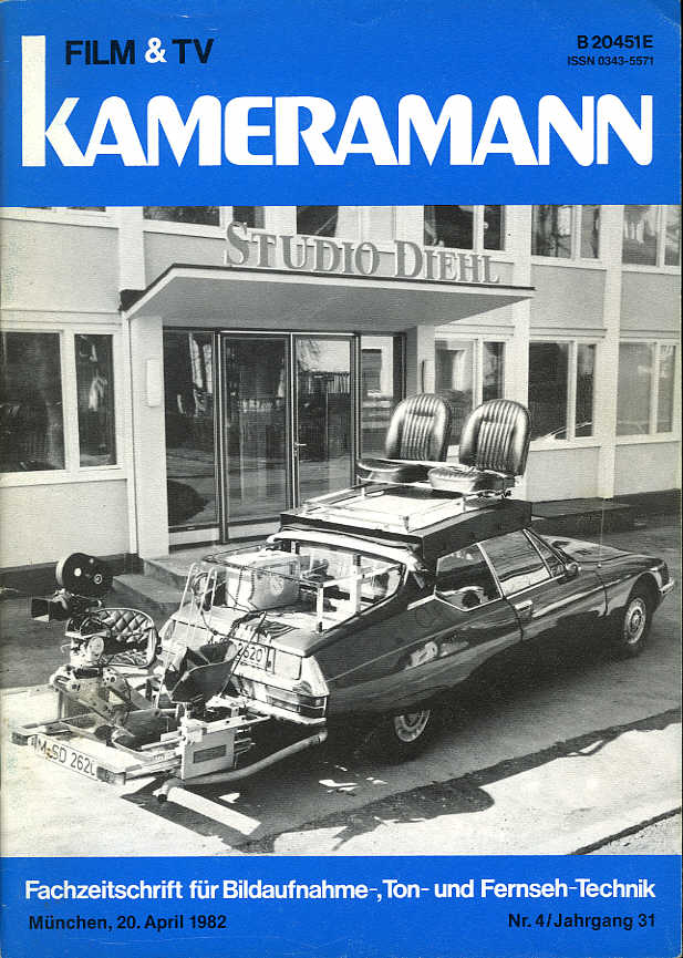 FILM TV KAMERAMANN magazine side cover Issue 4  1982