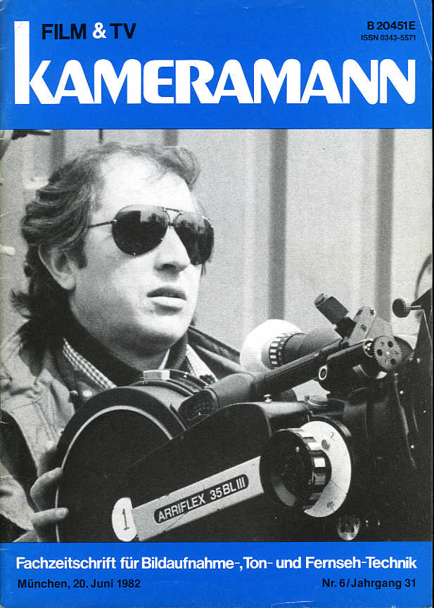 FILM TV KAMERAMANN magazine side cover Issue 6  1982