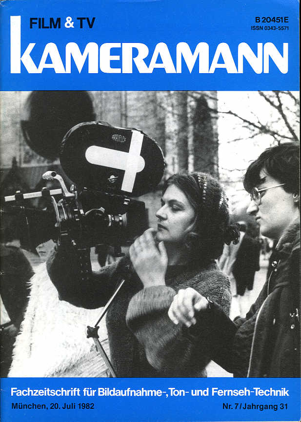 FILM TV KAMERAMANN magazine side cover Issue 7  1982