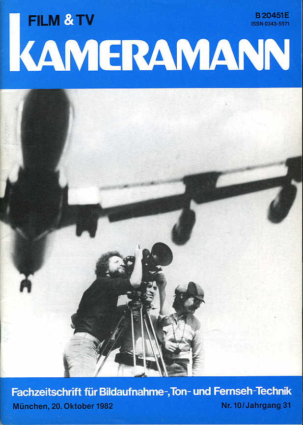 FILM TV KAMERAMANN magazine side cover Issue 10  1982
