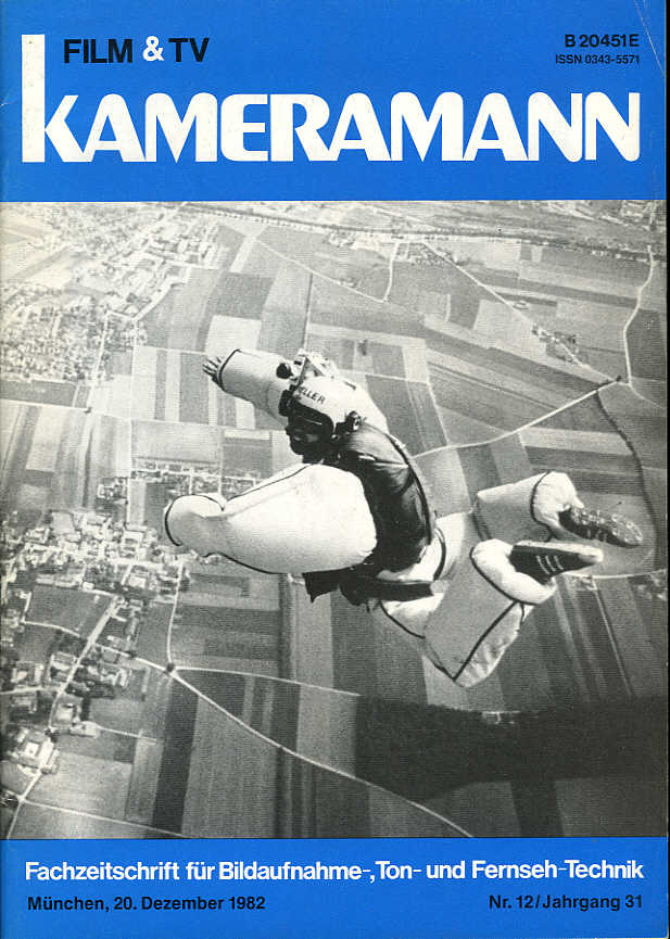 FILM TV KAMERAMANN magazine side cover Issue 12  1982