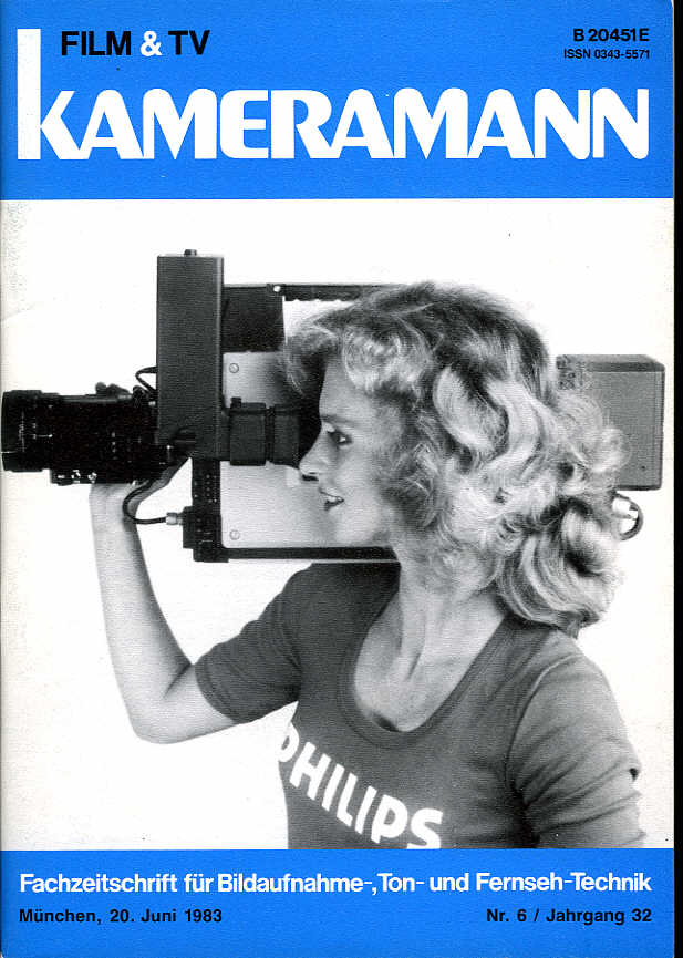 FILM TV KAMERAMANN magazine side cover Issue 6  1983