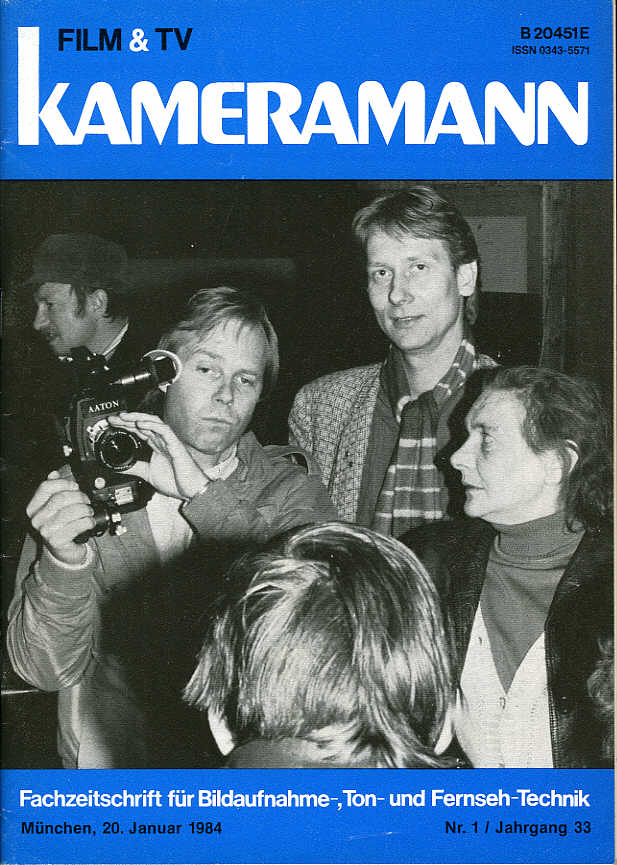 FILM TV KAMERAMANN magazine side cover Issue 1  1984