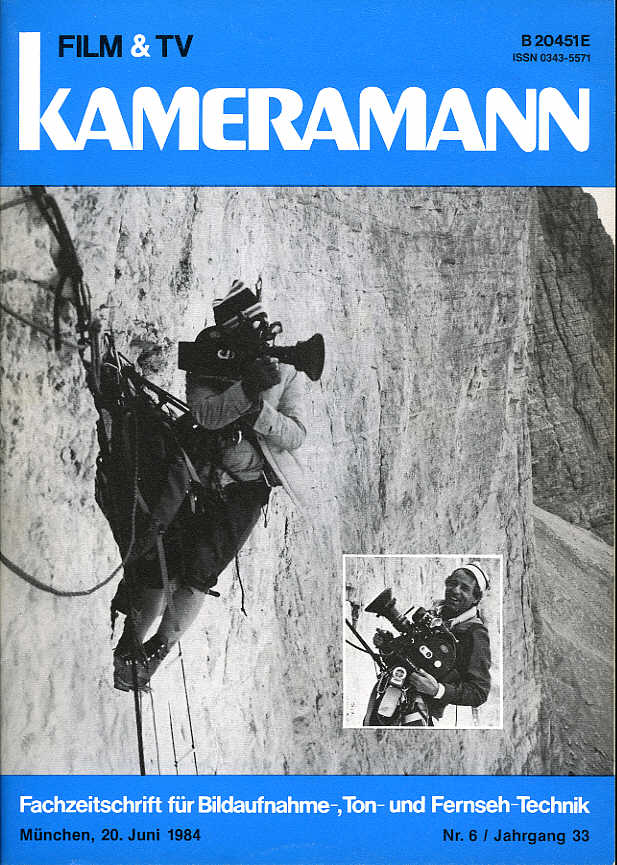 FILM TV KAMERAMANN magazine side cover Issue 6  1984