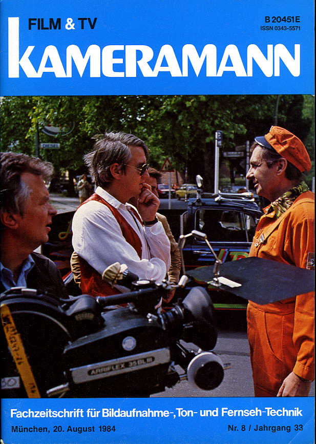 FILM TV KAMERAMANN magazine side cover Issue 8  1984