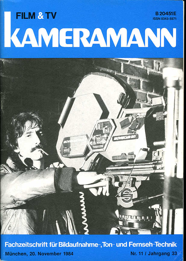 FILM TV KAMERAMANN magazine side cover Issue 11  1984